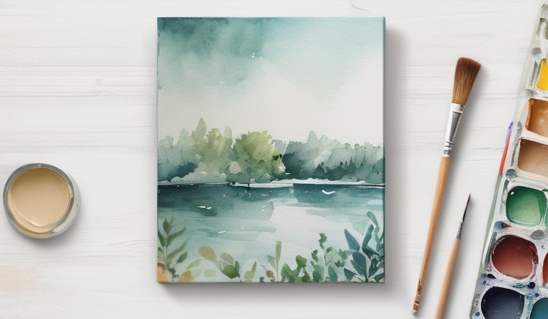 Exploring the Possibilities: Experimenting with Watercolor on Canvas