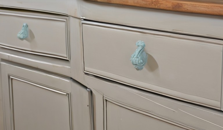 The Application of Chalk Paint on Kitchen Cabinets: A Promising Option for a Fresh and Rustic Look