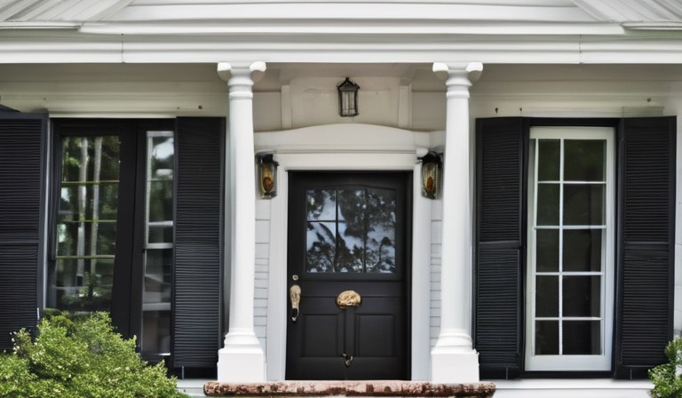 Choosing the Right Door Color for a White House with Black Shutters